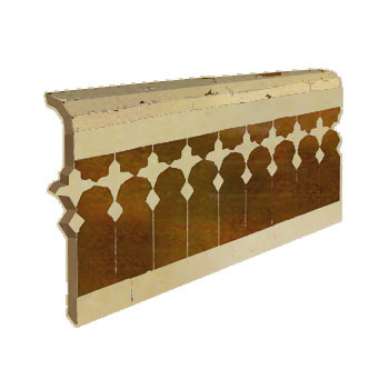 Mosaic House Moroccan tile Zanar 19-11 Custom BN Brown Beige  zellige, mosaic, zellij, border, glaze, traditional, classic 
